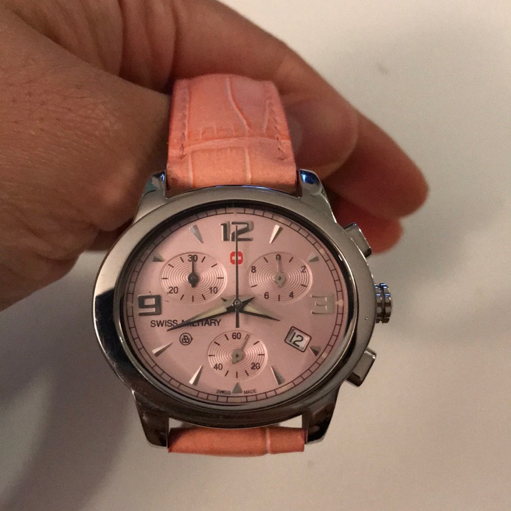 Pink Authentic Swiss Military Watch